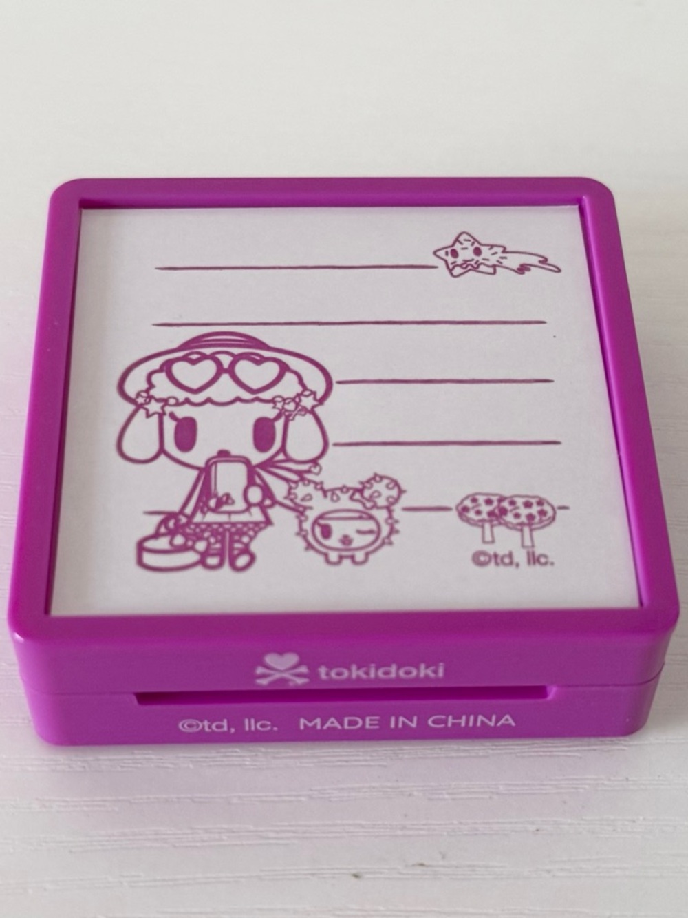 Tokidoki official collectible purple stamp